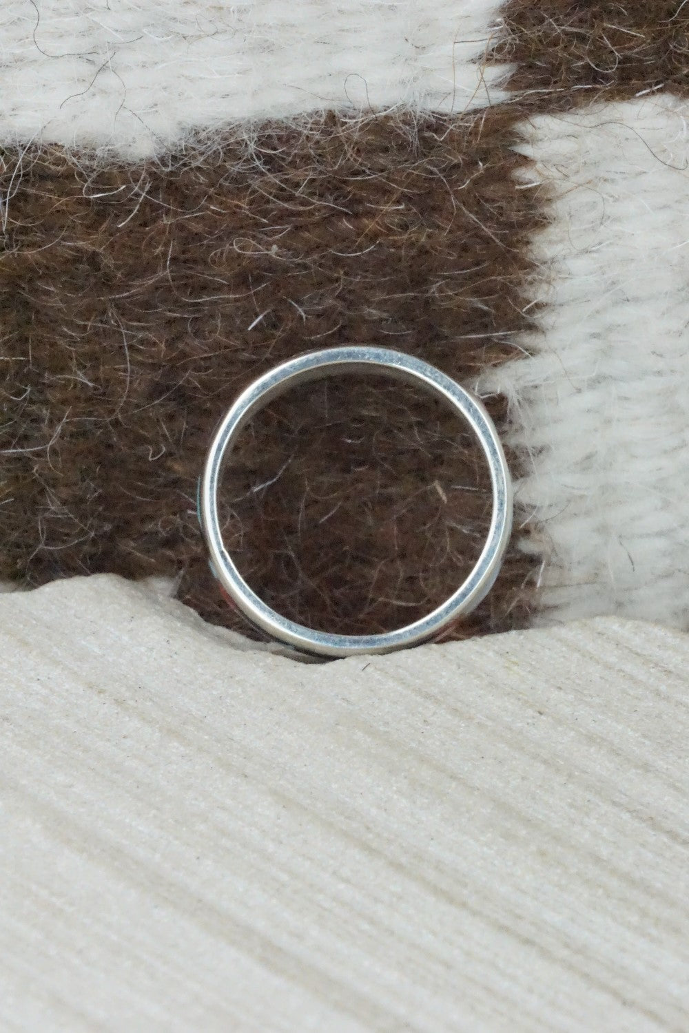 Multi Stone & Sterling Silver Inlay Ring - Rodney Lalio - Size 9.75