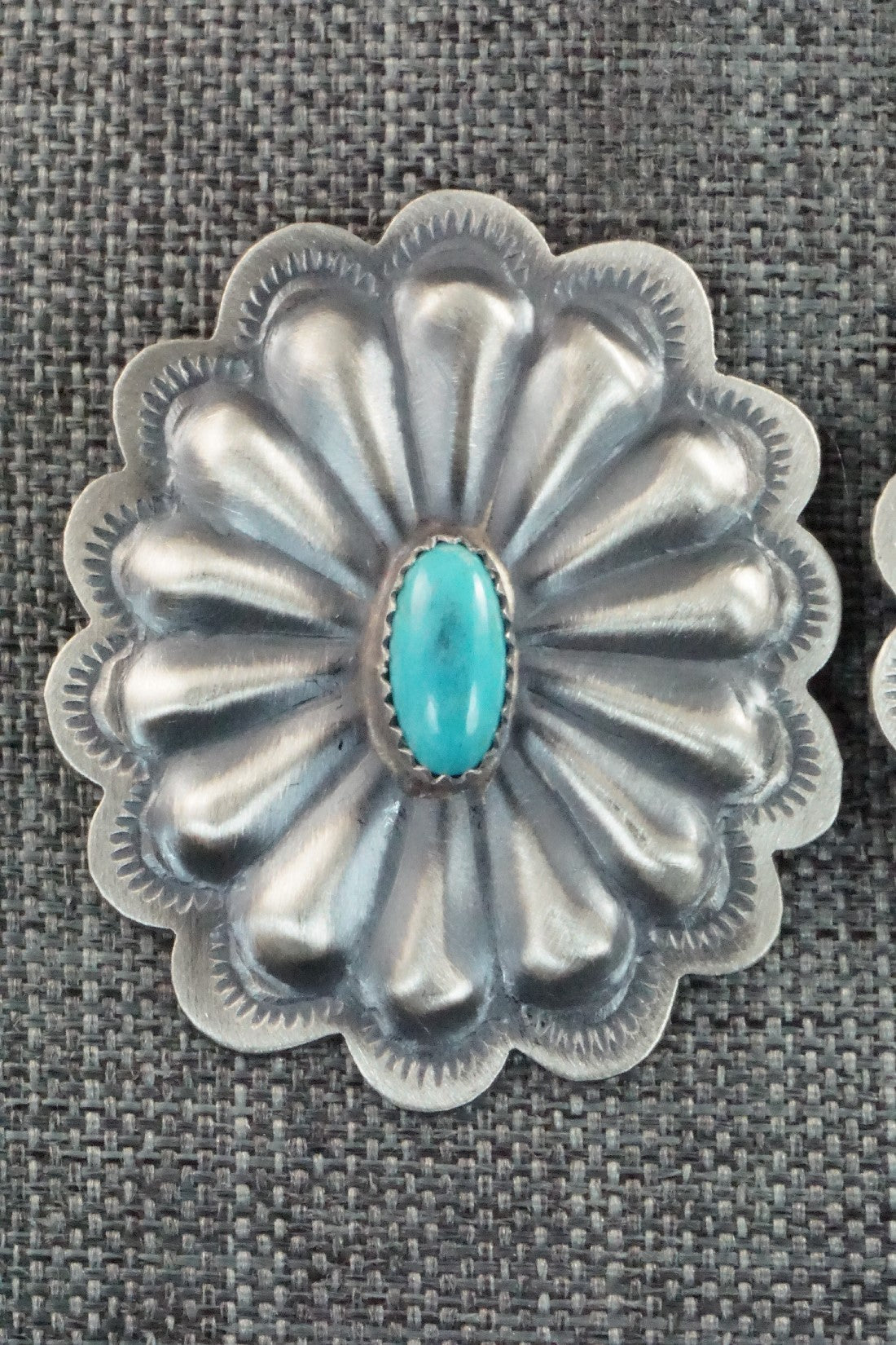 Turquoise & Sterling Silver Earrings - Dale Morgan