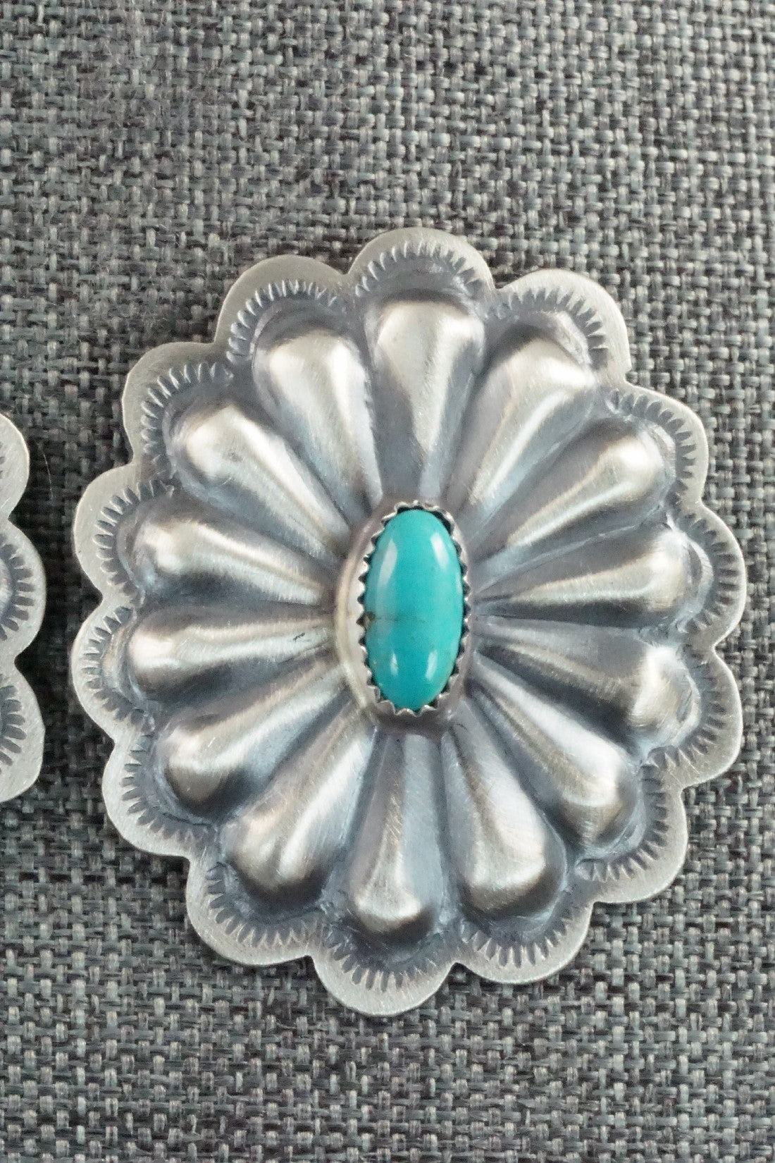 Turquoise & Sterling Silver Earrings - Dale Morgan