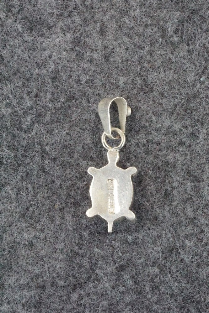 Onyx & Sterling Silver Inlay Pendant - Bryan Sandoval