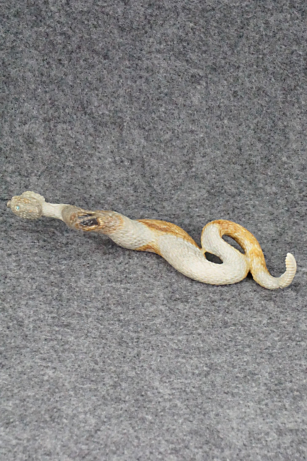 Rattlesnake Zuni Fetish Carving - Travis Lasiloo