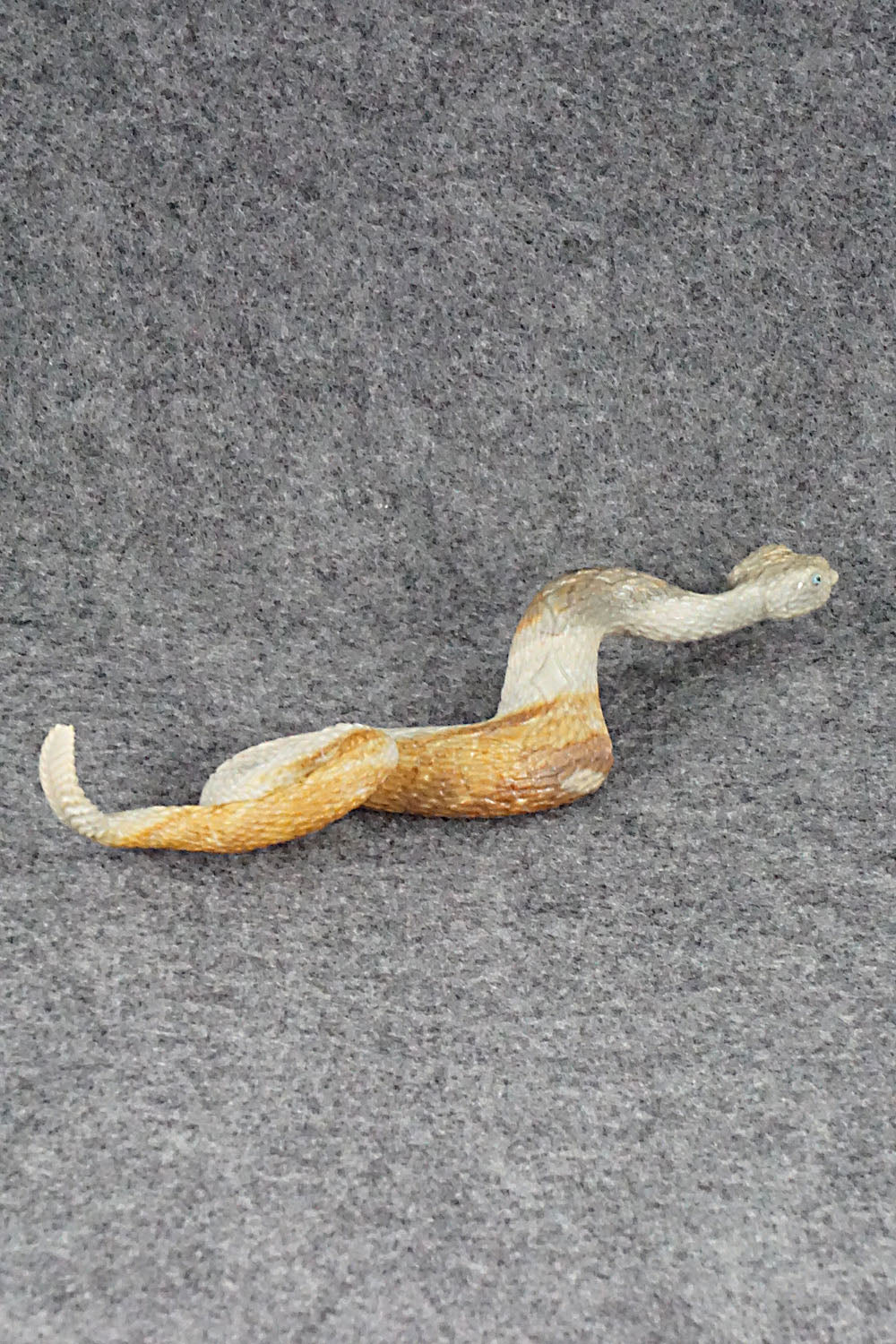 Rattlesnake Zuni Fetish Carving - Travis Lasiloo