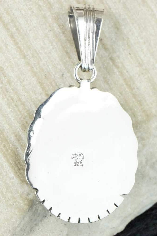 Turquoise & Sterling Silver Pendant - Samuel Yellowhair