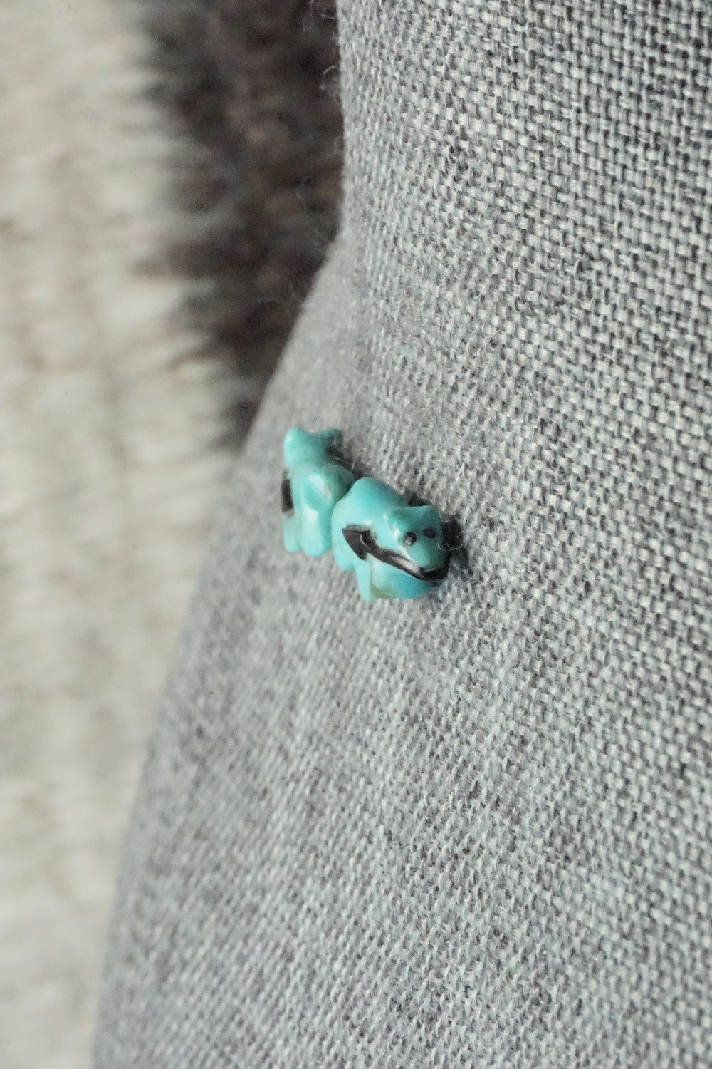 Turquoise & Sterling Silver Earrings - Pansy Natachu