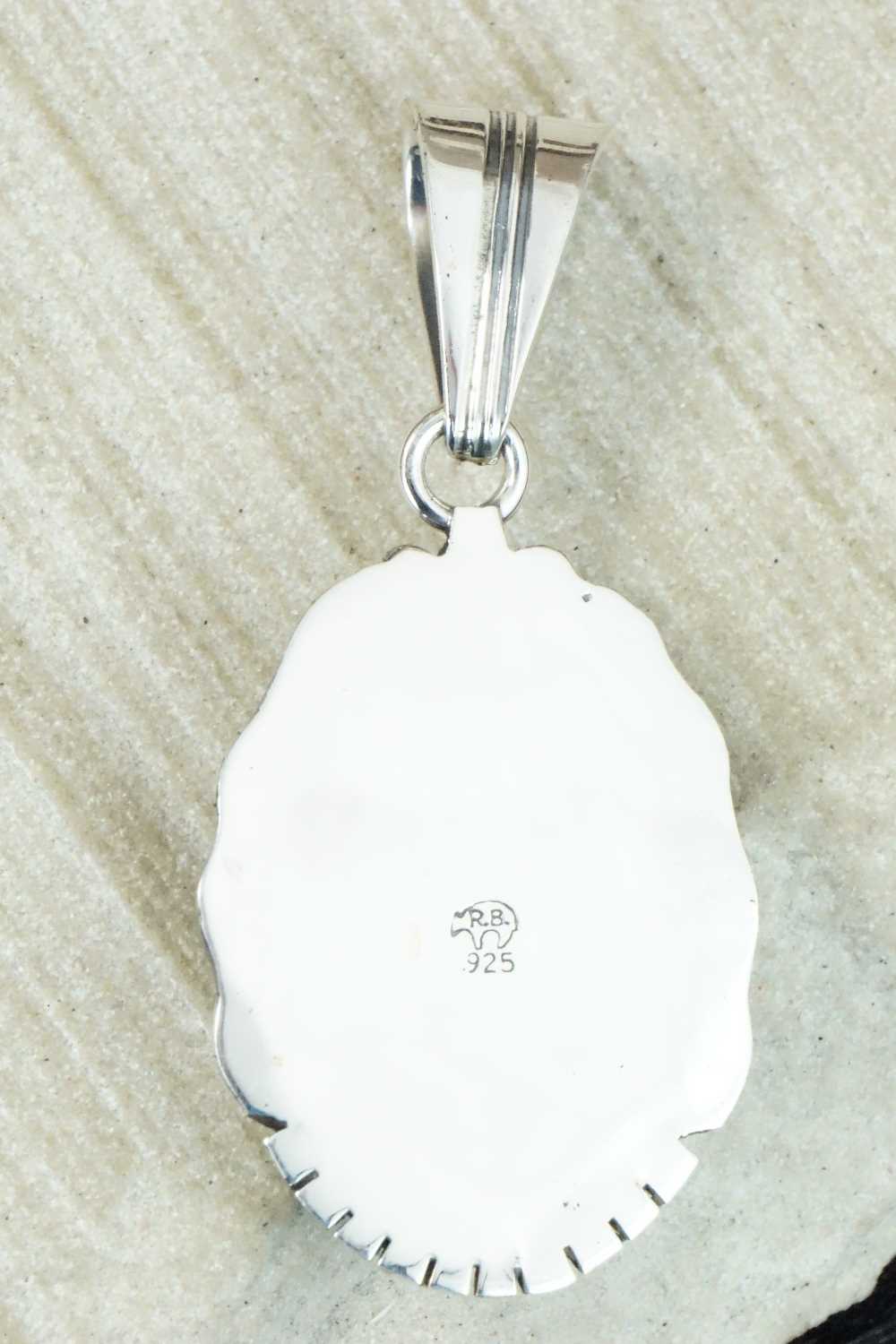 Turquoise & Sterling Silver Pendant - Samuel Yellowhair