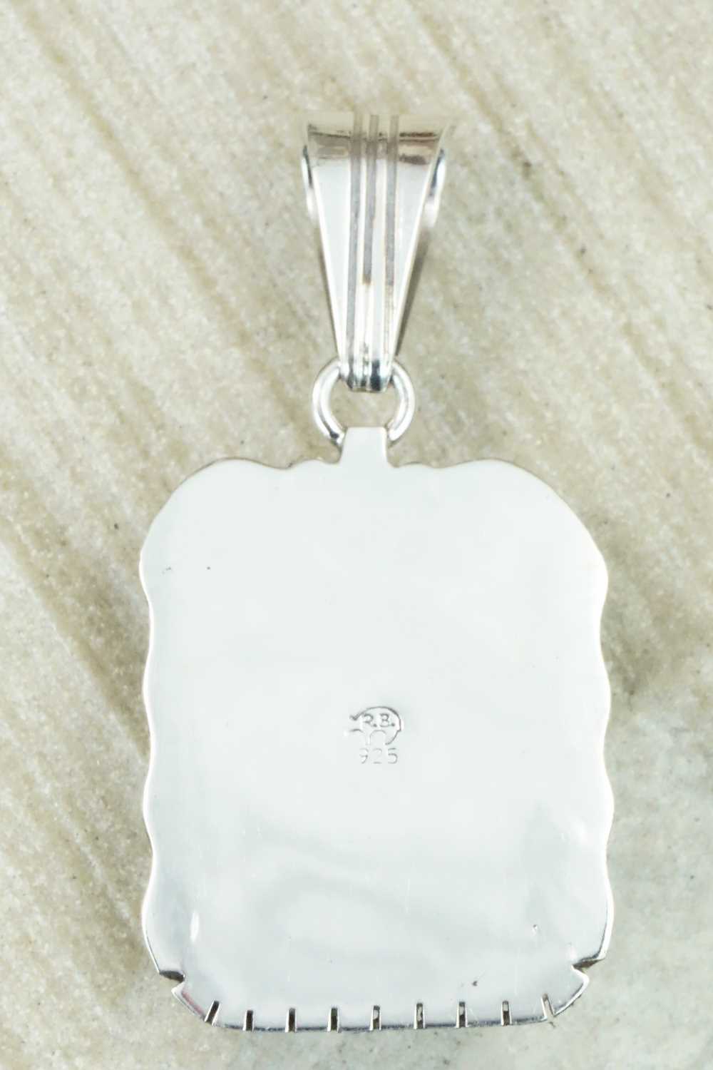 Turquoise & Sterling Silver Pendant - Samuel Yellowhair
