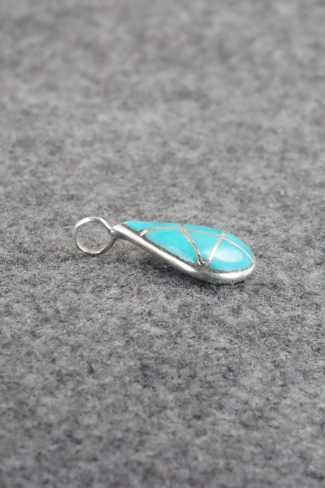 Turquoise & Sterling Silver Pendant - Laurie Kallestewa