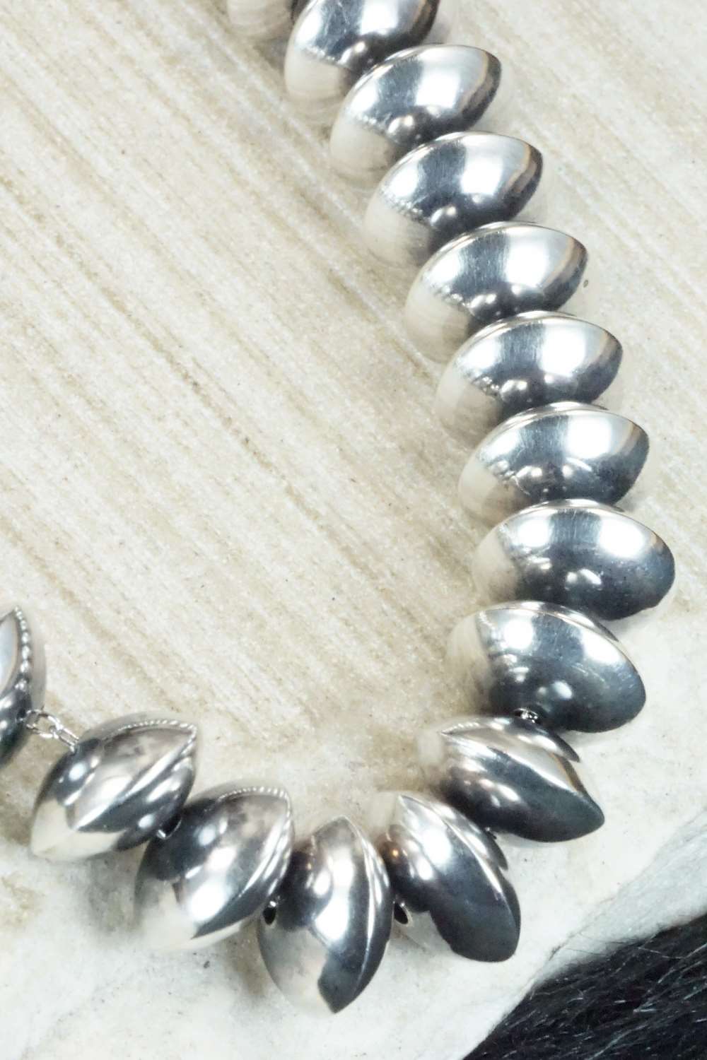 Sterling Silver Navajo Pearl Necklace - Jan Mariano