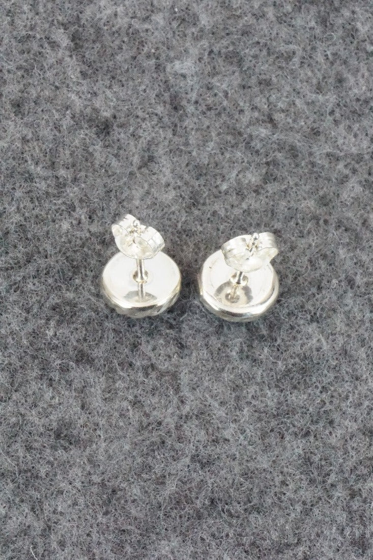 Opalite & Sterling Silver Earrings - Corina Leekity