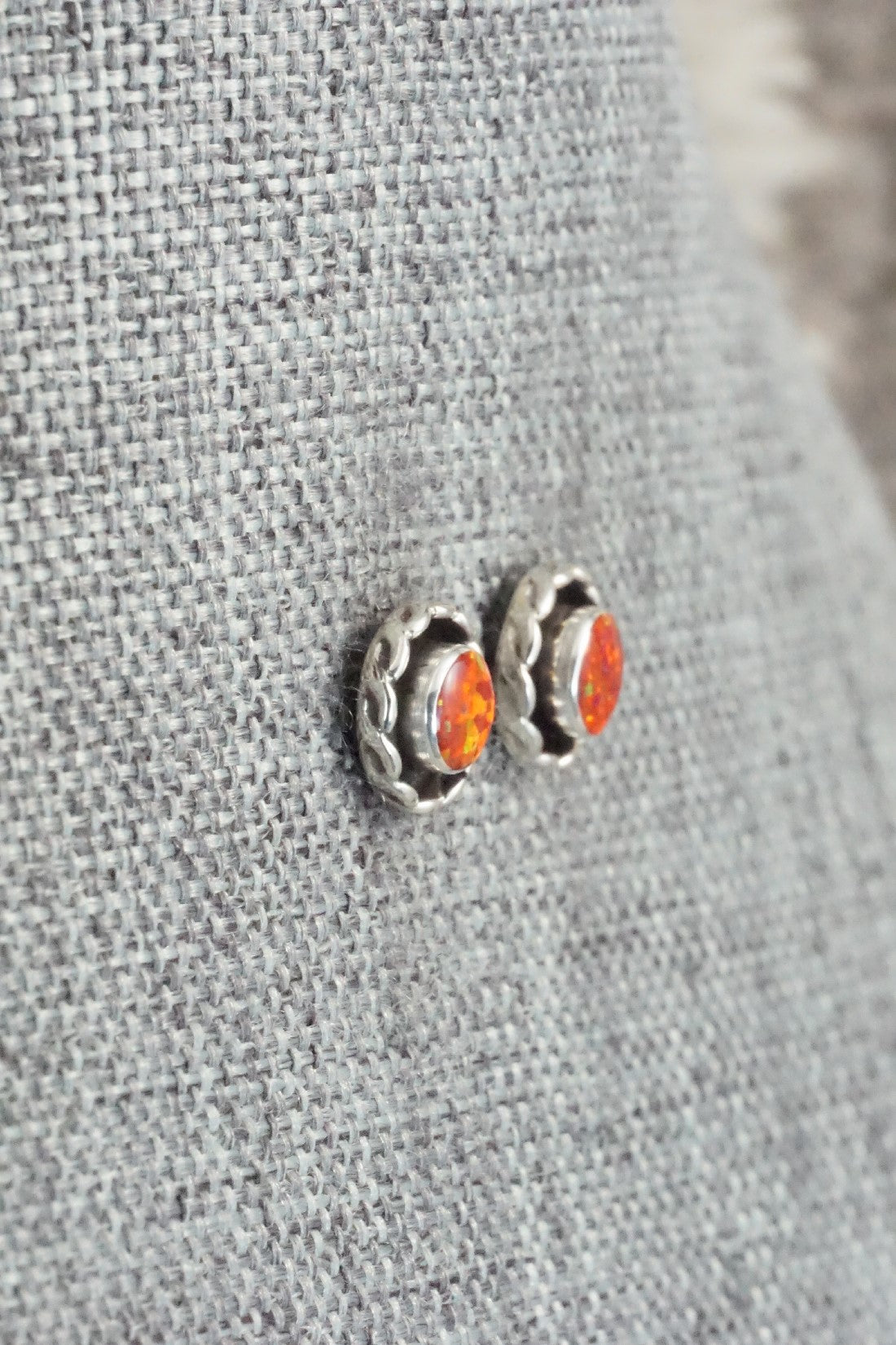 Opalite & Sterling Silver Earrings - Corina Leekity