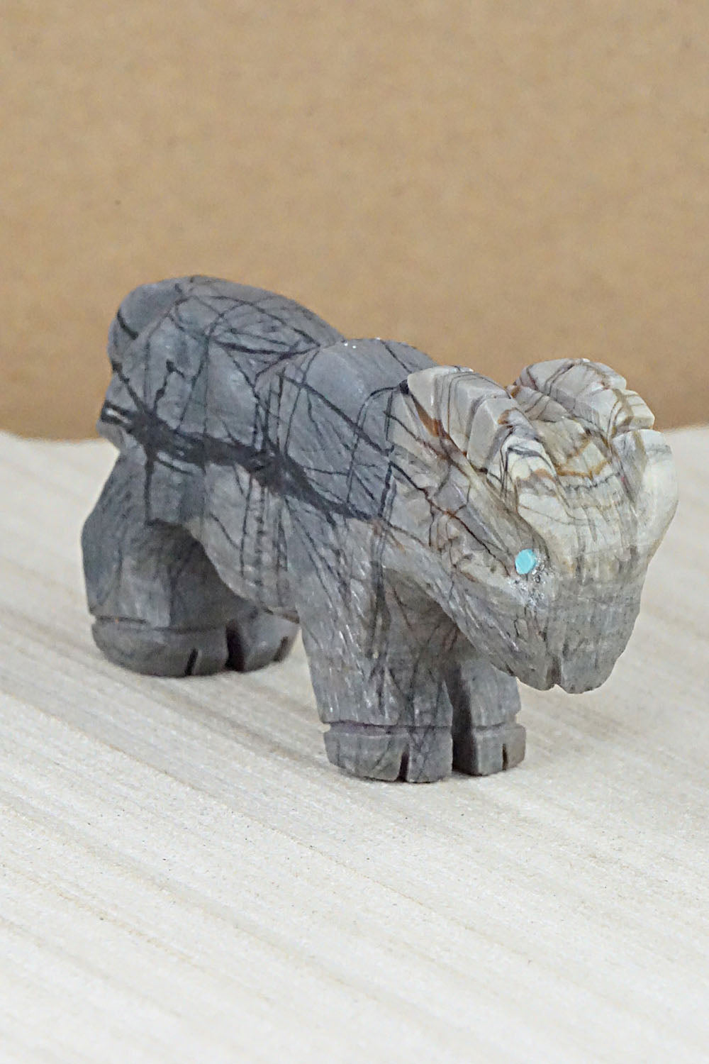 Ram Zuni Fetish Carving - Tony Mackel