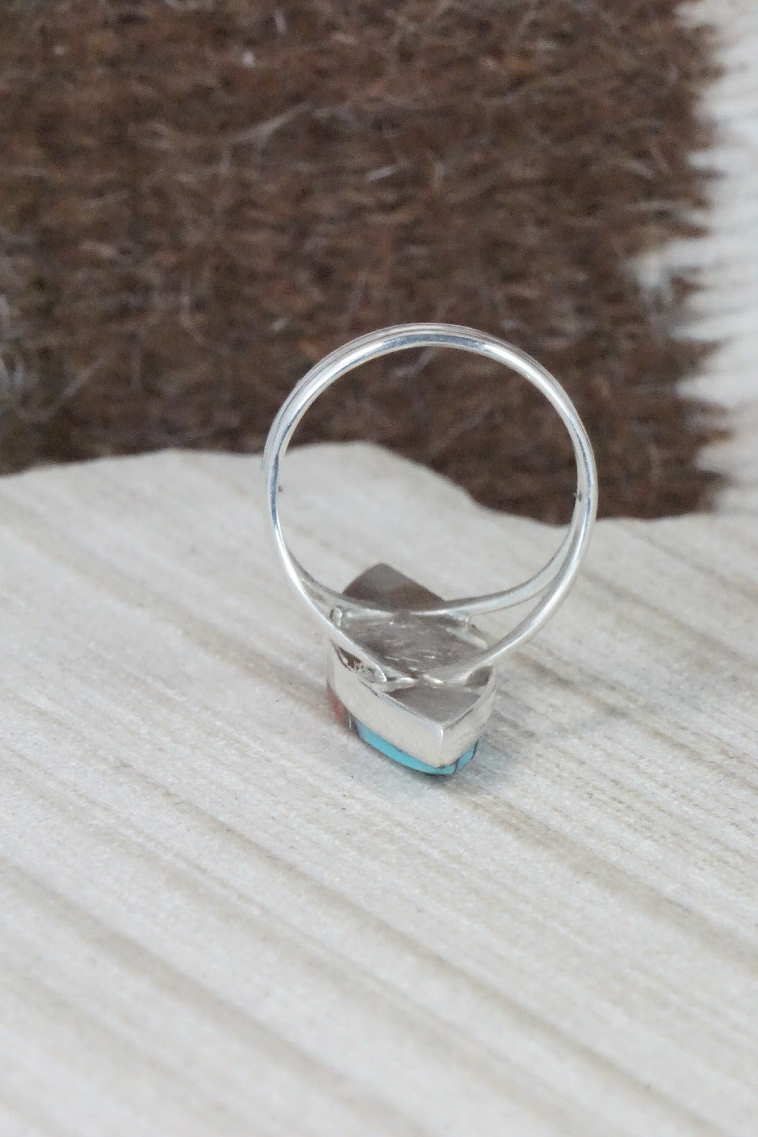 Multi Stone & Sterling Silver Ring - Cleo Kallestewa - Size 7.75