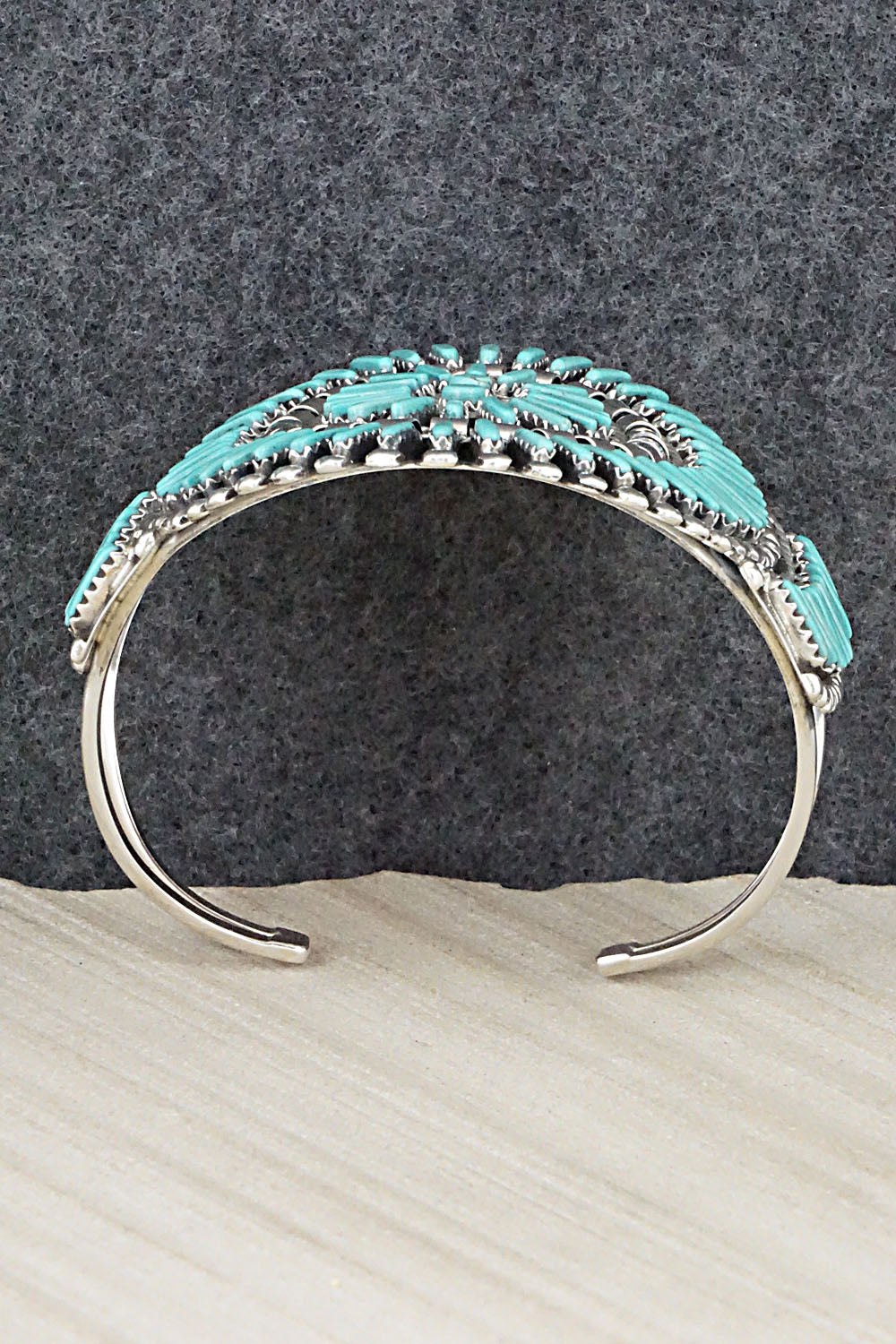 Turquoise & Sterling Silver Bracelet - Charlie John