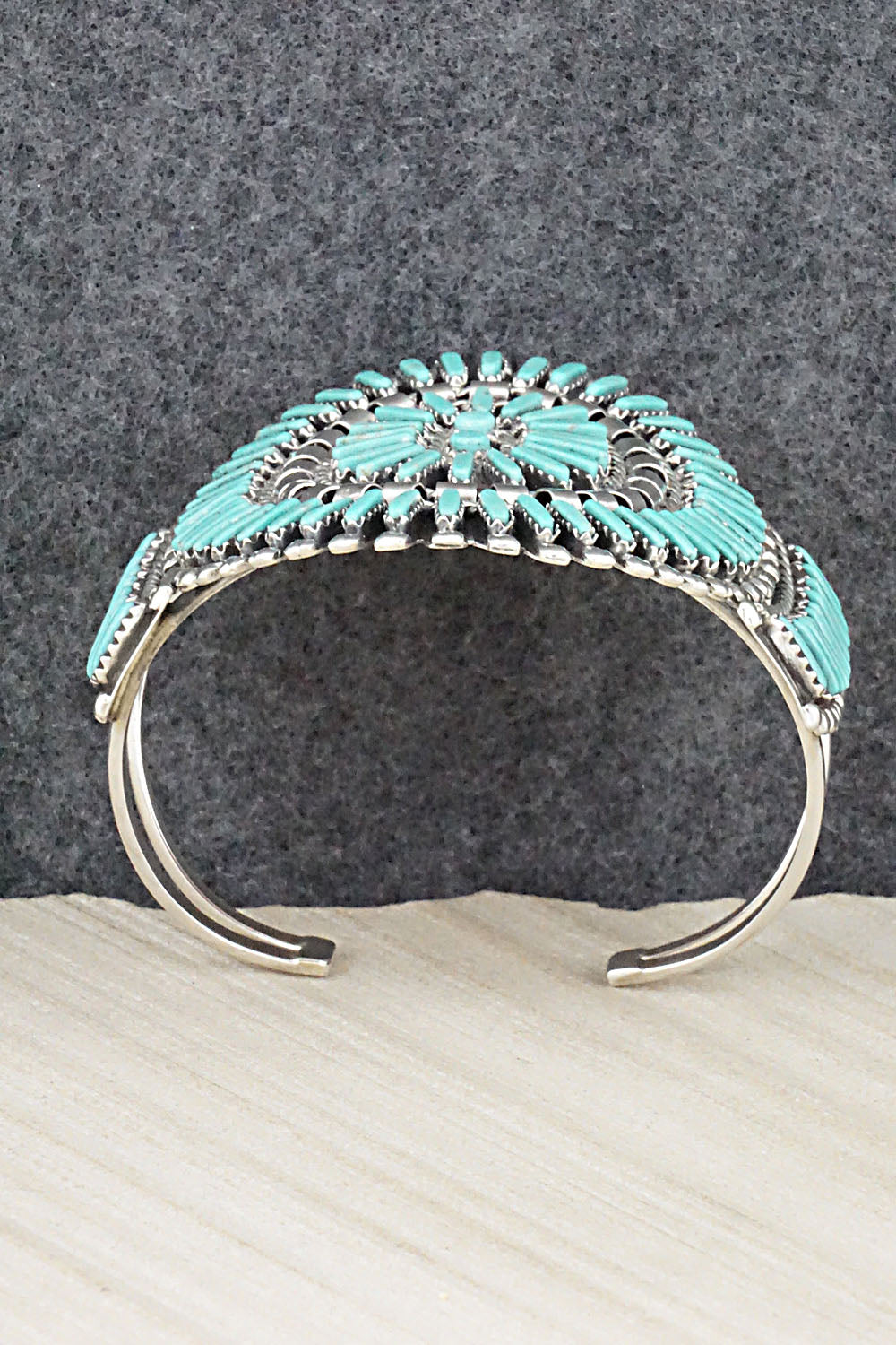 Turquoise & Sterling Silver Bracelet - Charlie John