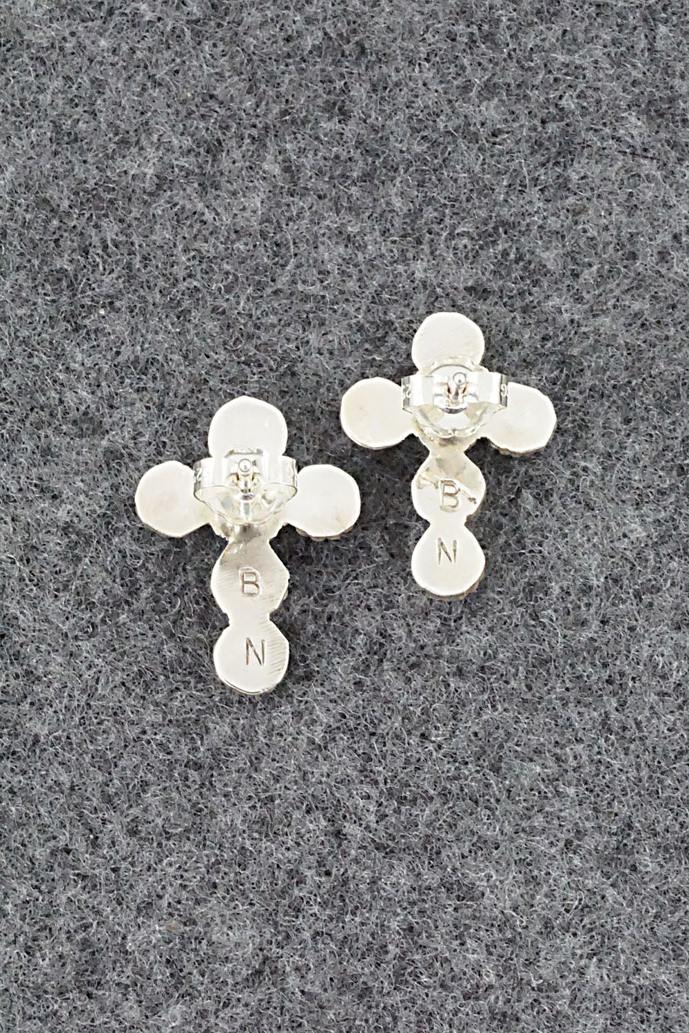 Turquoise & Sterling Silver Earrings - Michael Gchachu