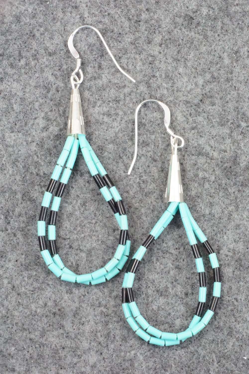 Turquoise & Sterling Silver Earrings - Ramona Bird