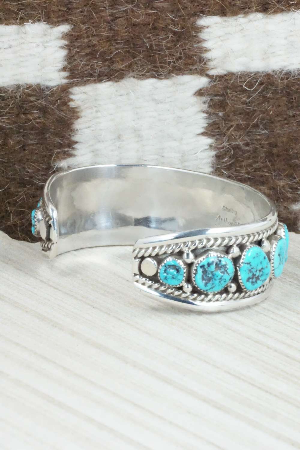 Turquoise & Sterling Silver Bracelet - Anthony Brown