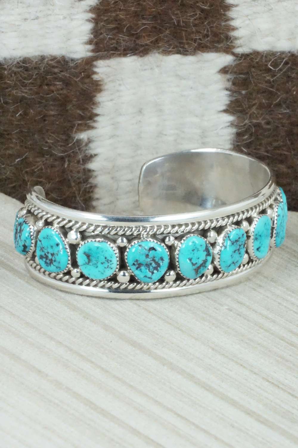 Turquoise & Sterling Silver Bracelet - Anthony Brown