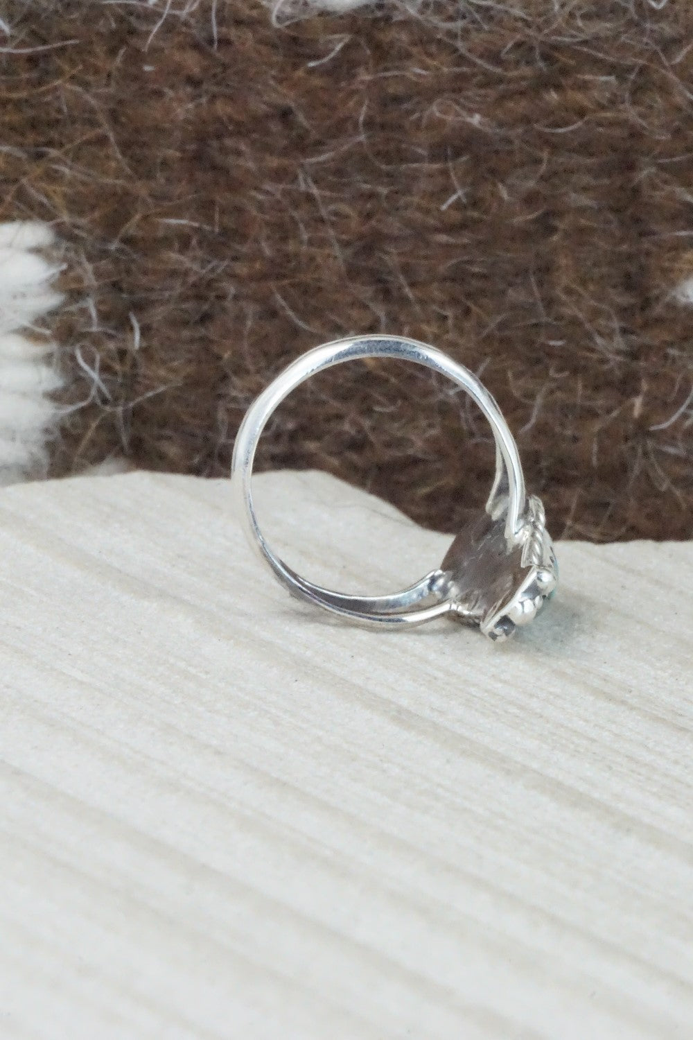 Turquoise & Sterling Silver Ring - Alice Rose Saunders - Size 6