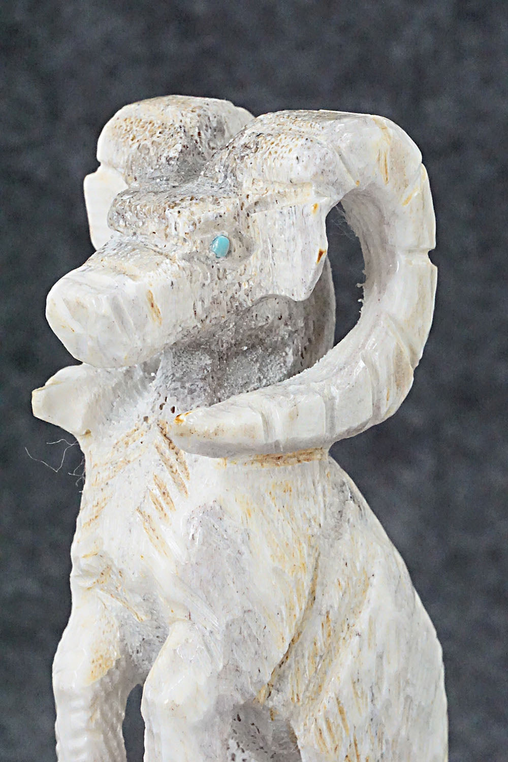 Big Horn Sheep Zuni Fetish Carving - Jerrold Lahaleon