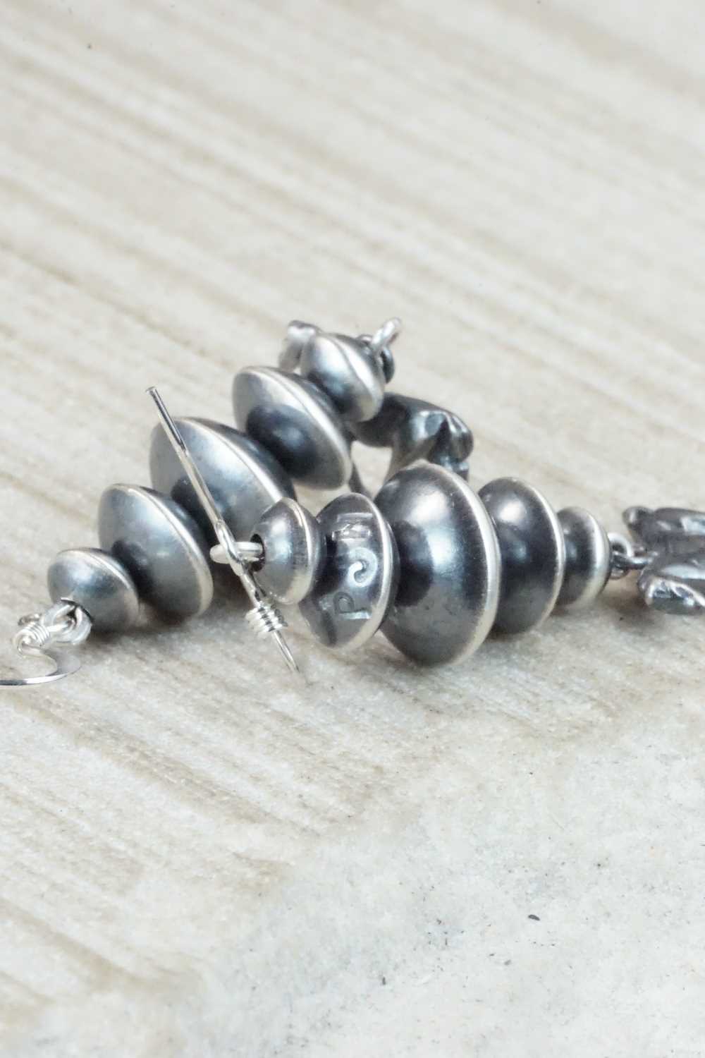 Sterling Silver Navajo Pearl Earrings - Preston Haley
