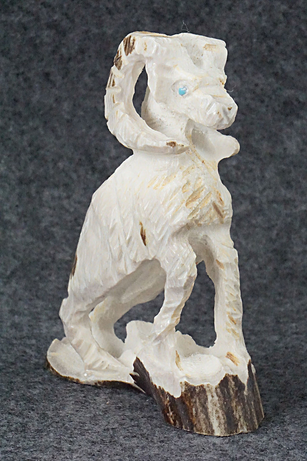 Big Horn Sheep Zuni Fetish Carving - Jerrold Lahaleon