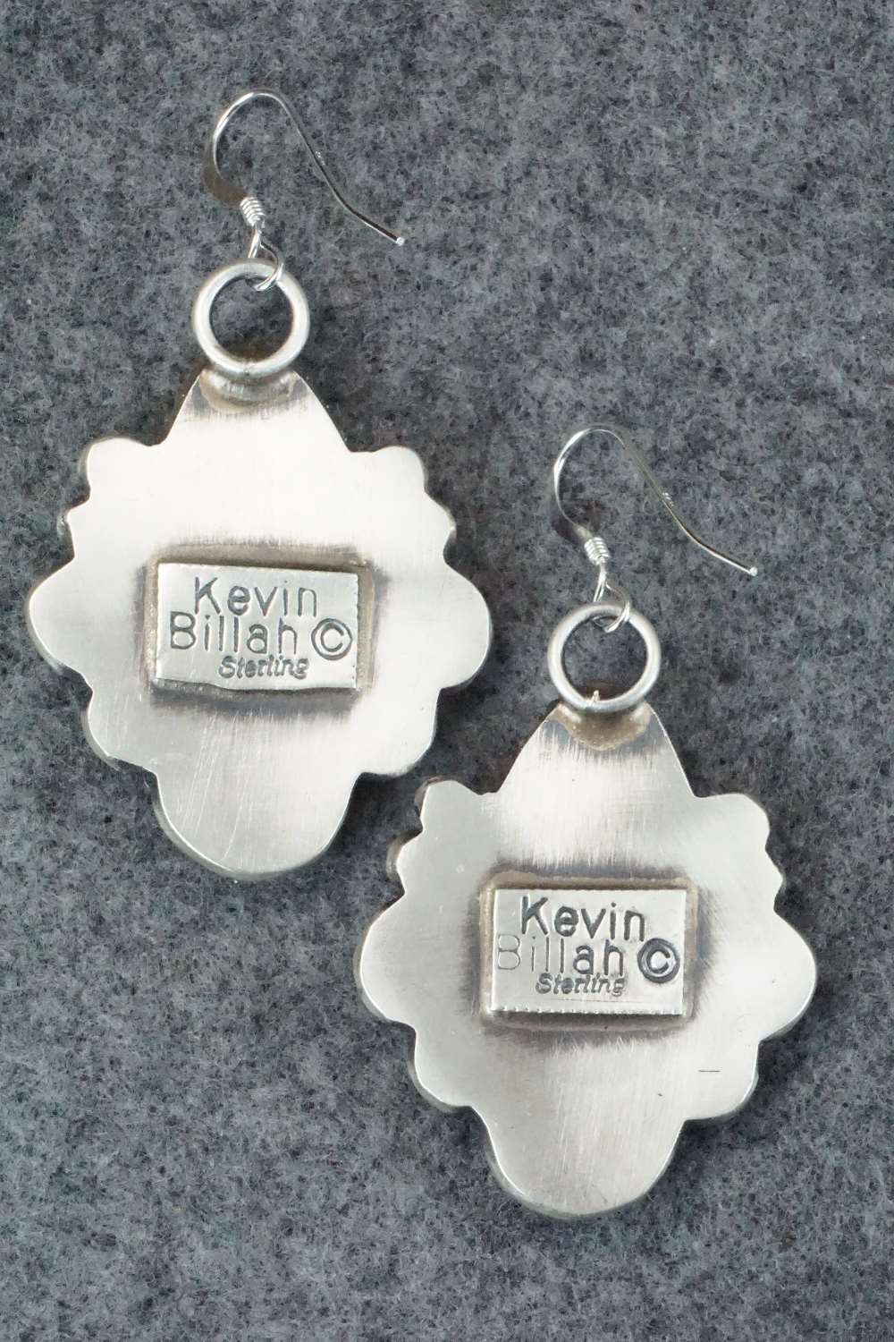 Spiny Oyster & Sterling Silver Earrings - Kevin Billah