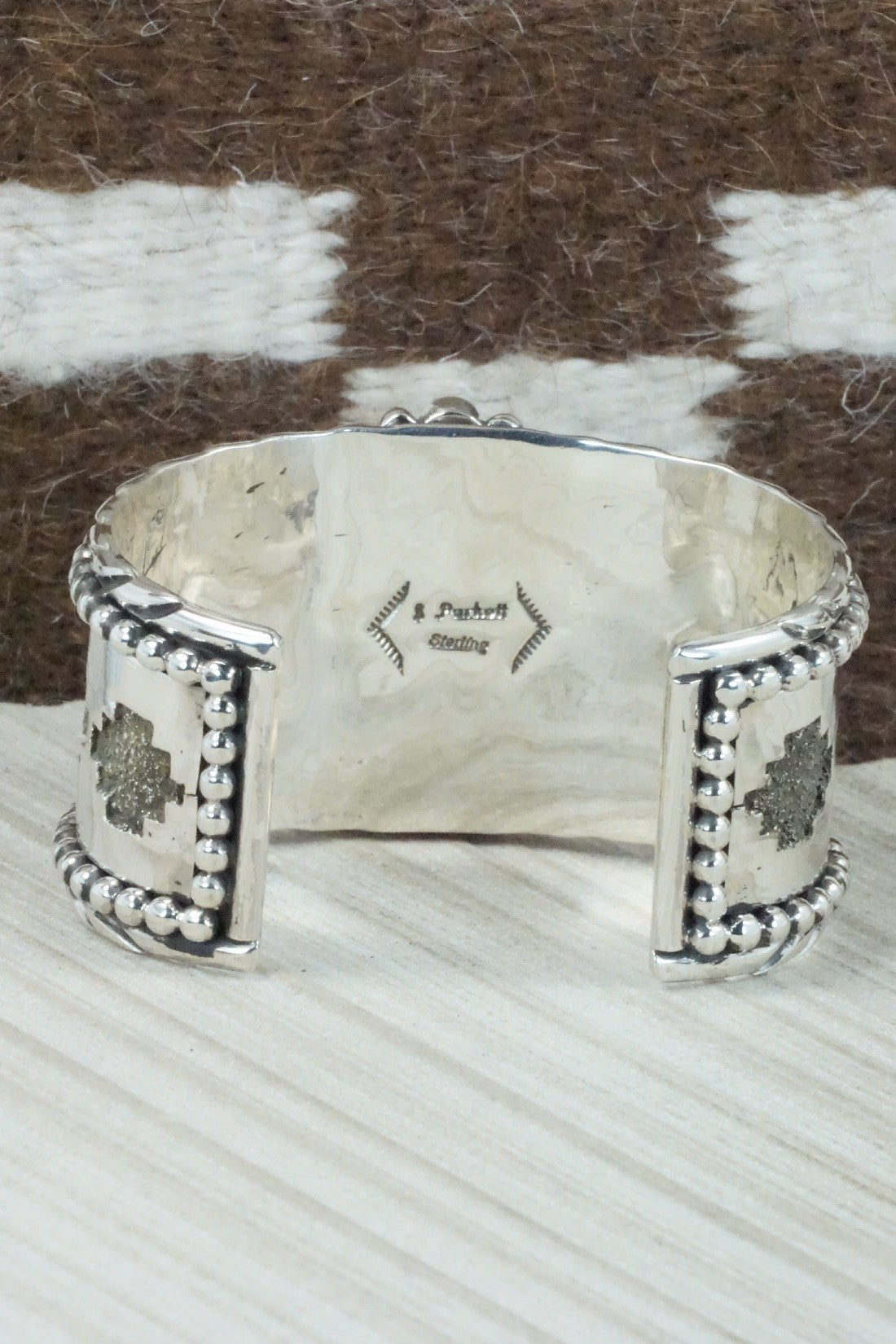 Turquoise, Spiny Oyster & Sterling Silver Bracelet - Sandra Parkett