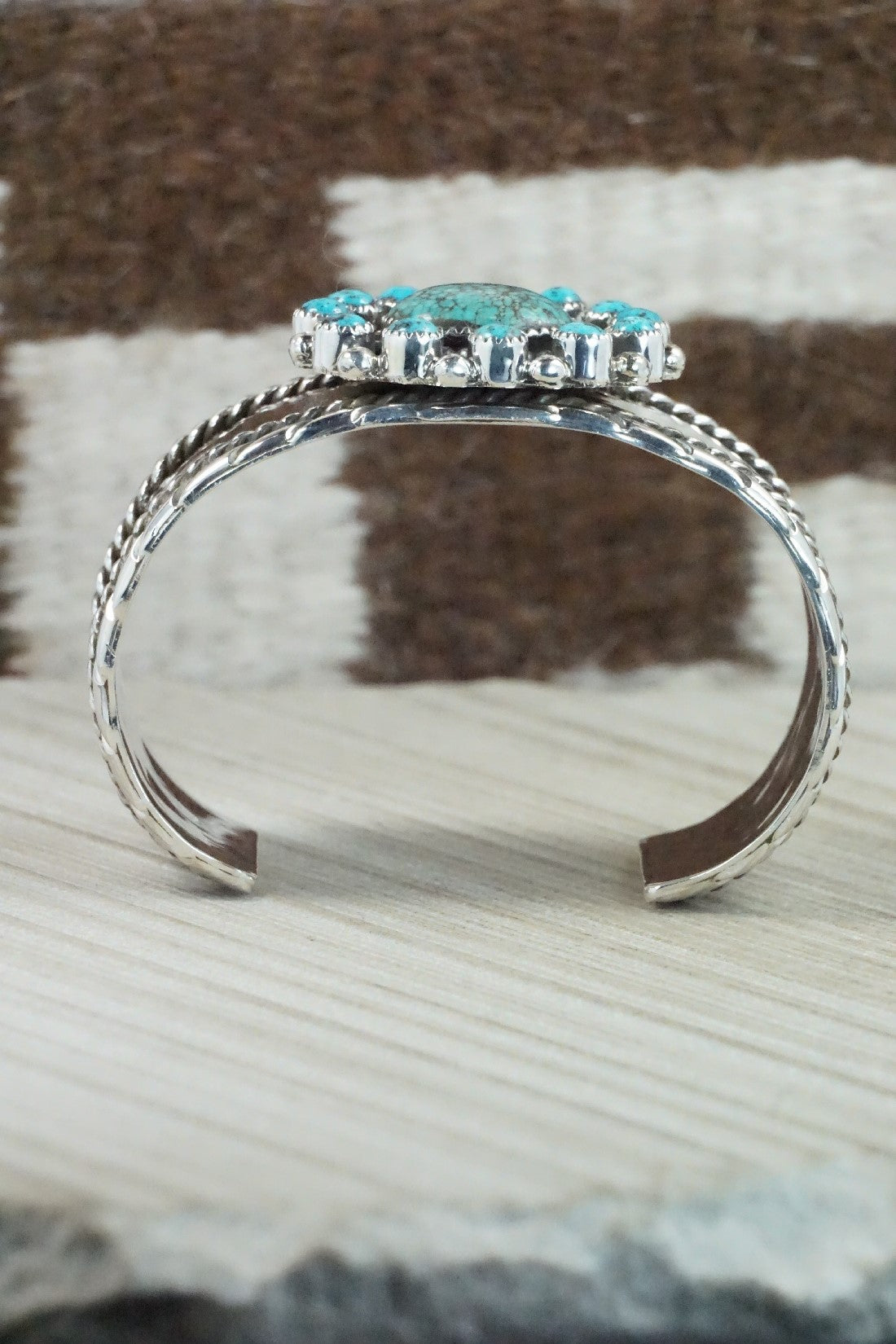 Turquoise & Sterling Silver Bracelet - Sandra Parkett