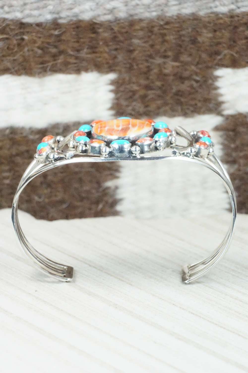 Multi Stone & Sterling Silver Bracelet - Roberta Begay