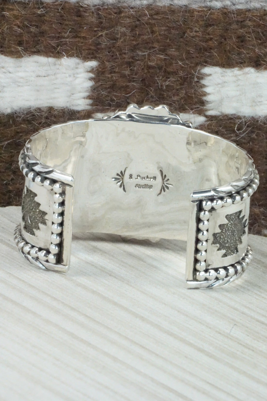 Charoite, Turquoise & Sterling Silver Bracelet - Sandra Parkett