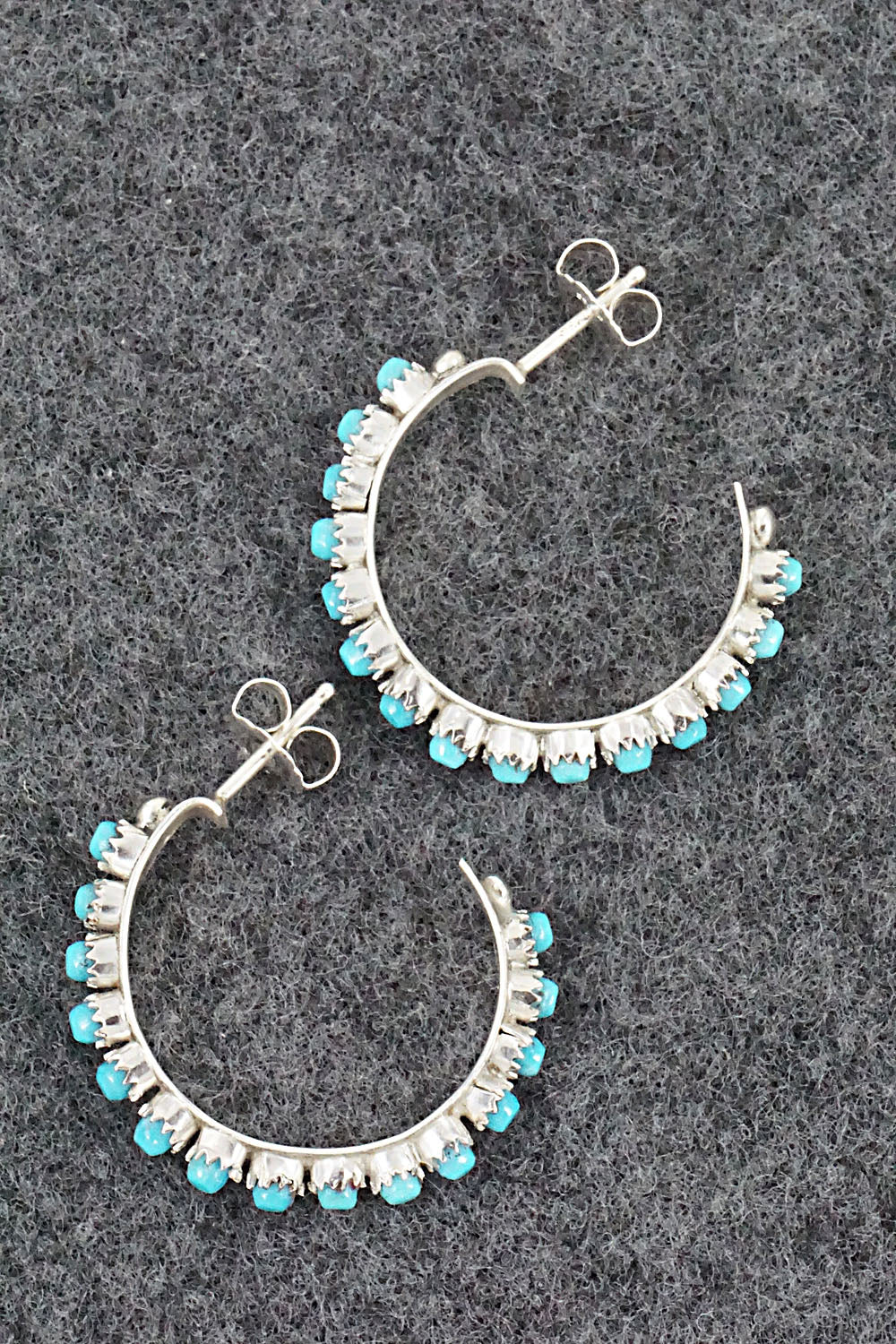 Turquoise & Sterling Silver Earrings - April Haloo
