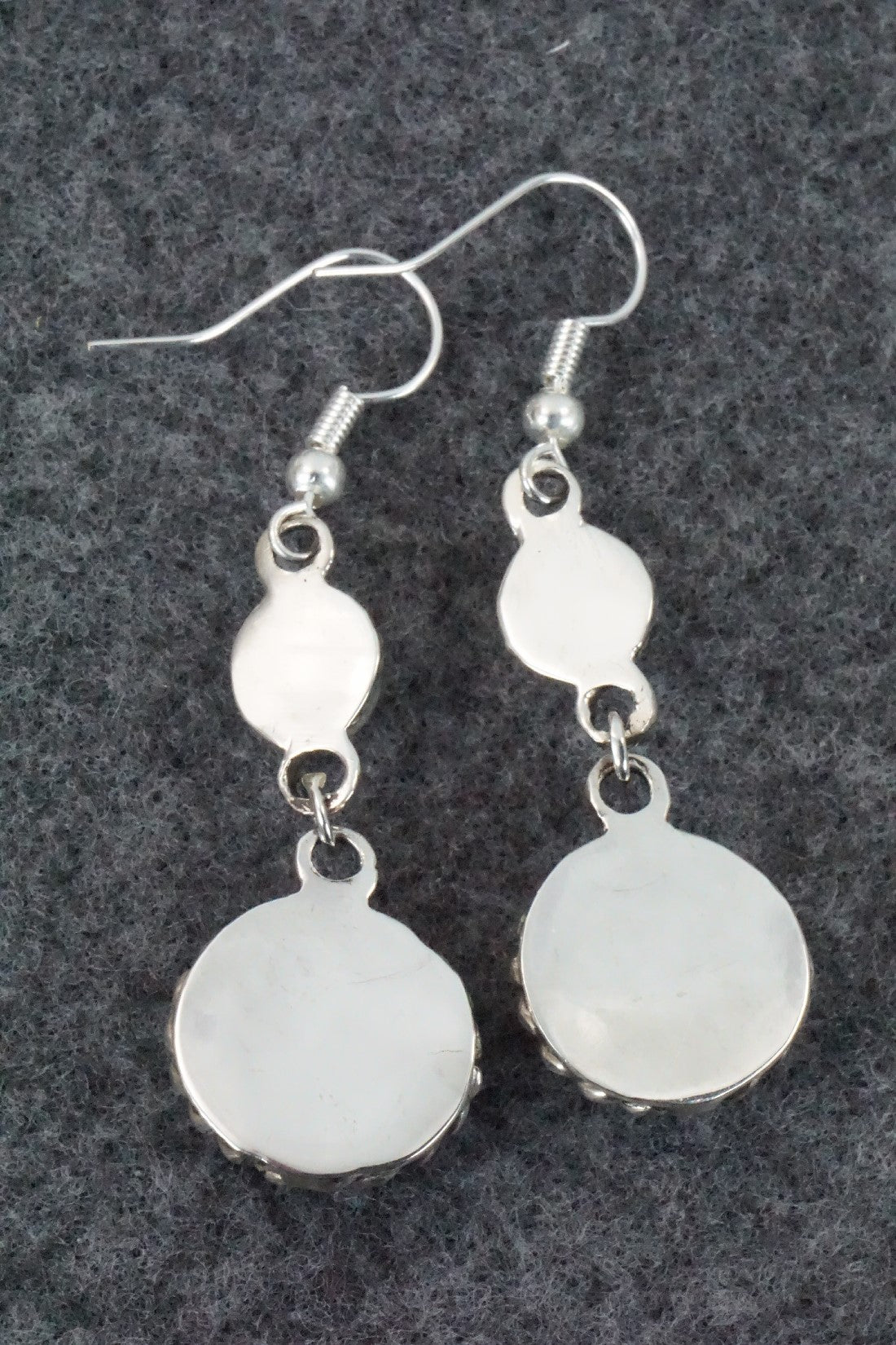 Spiny Oyster, Turquoise & Sterling Silver Earrings - Sandra Parkett