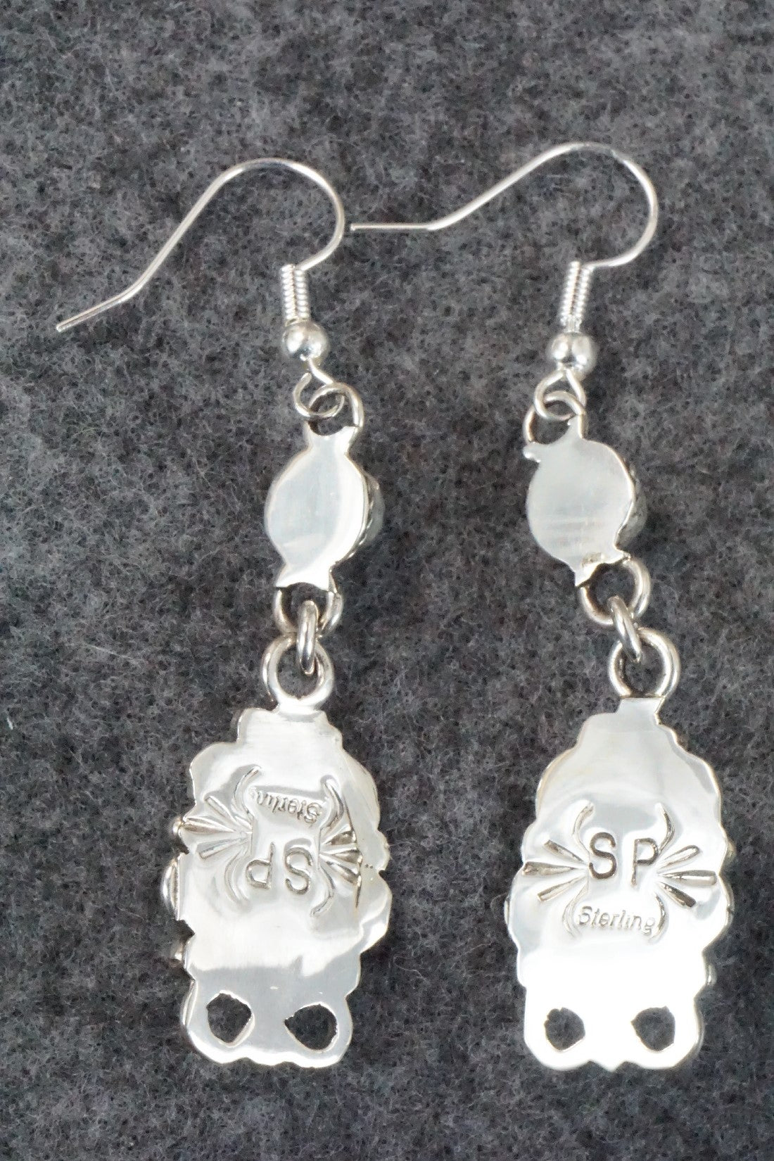 Turquoise, Lapis & Sterling Silver Earrings - Sandra Parkett