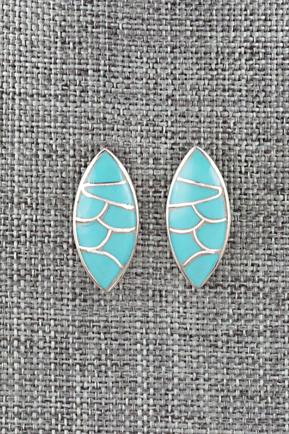 Turquoise & Sterling Silver Earrings - Orena Leekya