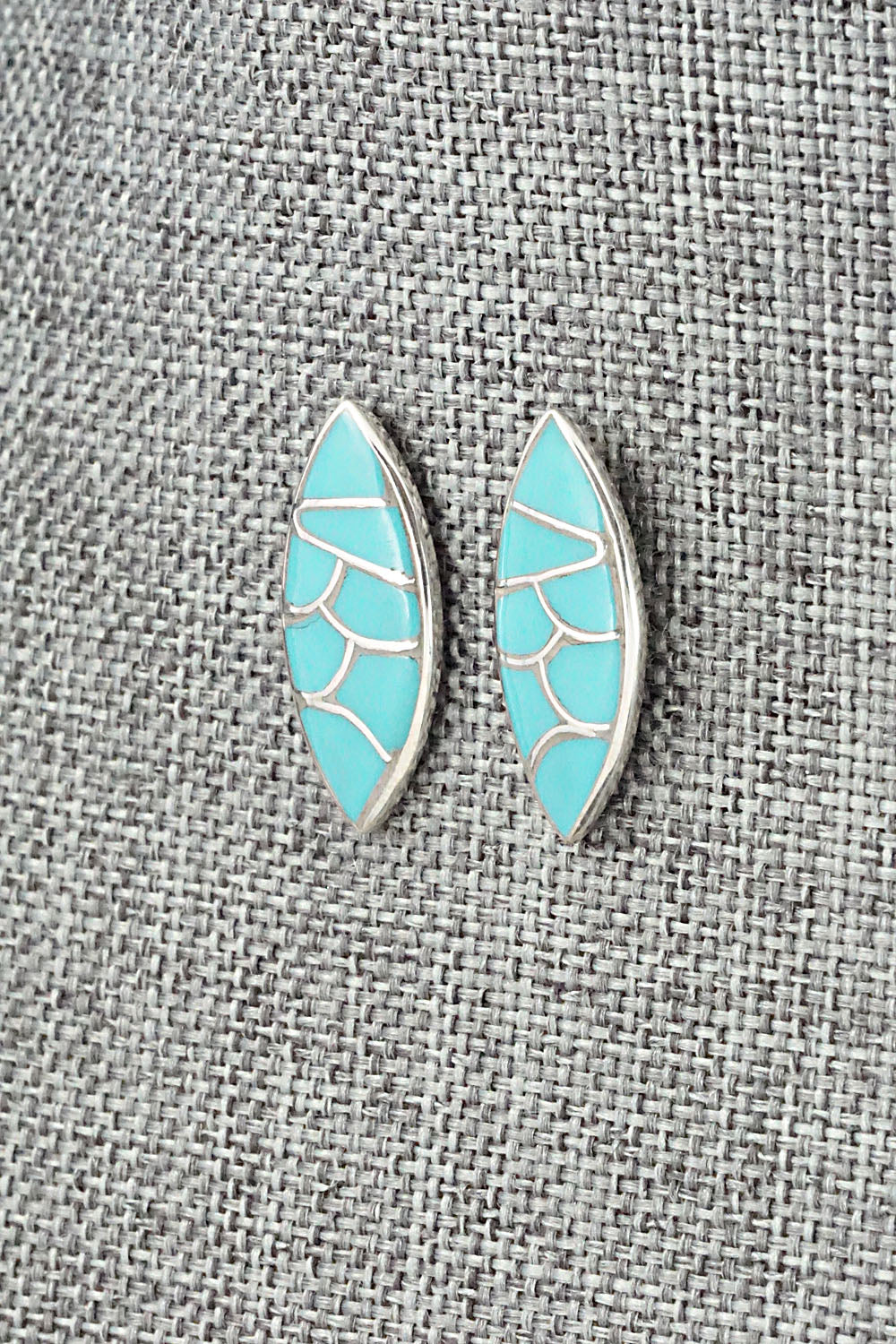 Turquoise & Sterling Silver Earrings - Orena Leekya