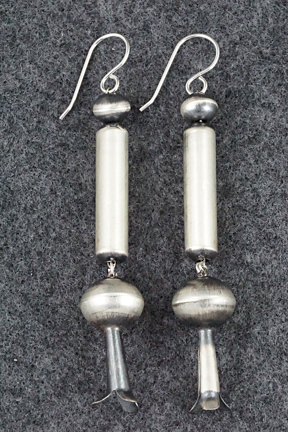 Sterling Silver Navajo Pearl Earrings - Tonisha Haley