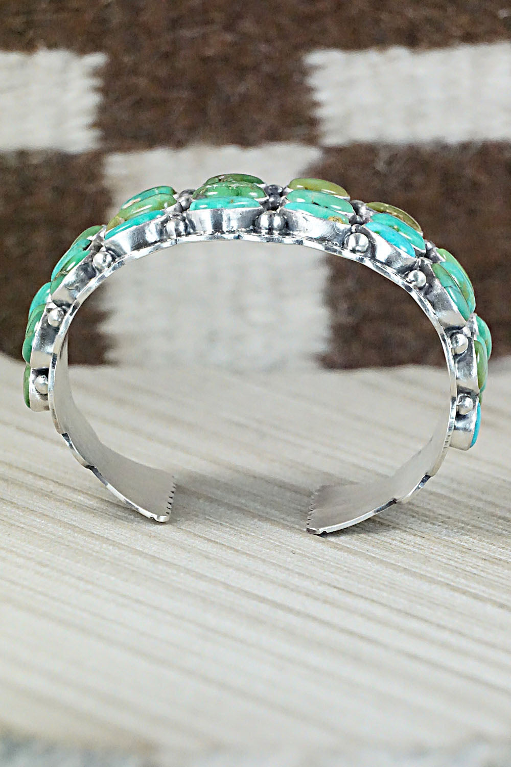 Turquoise & Sterling Silver Bracelet - Tom Lewis