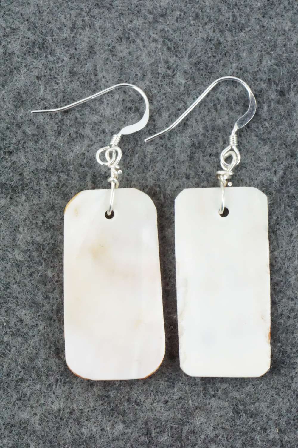 Spiny Oyster & Sterling Silver Earrings - Louise Joe