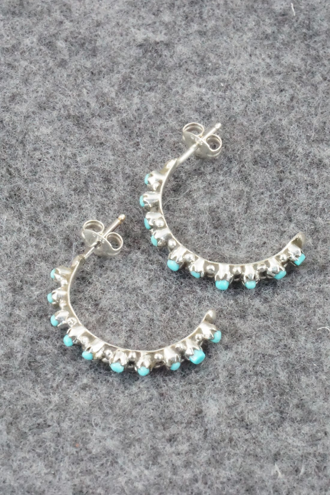Turquoise & Sterling Silver Earrings - Sam Tsipa