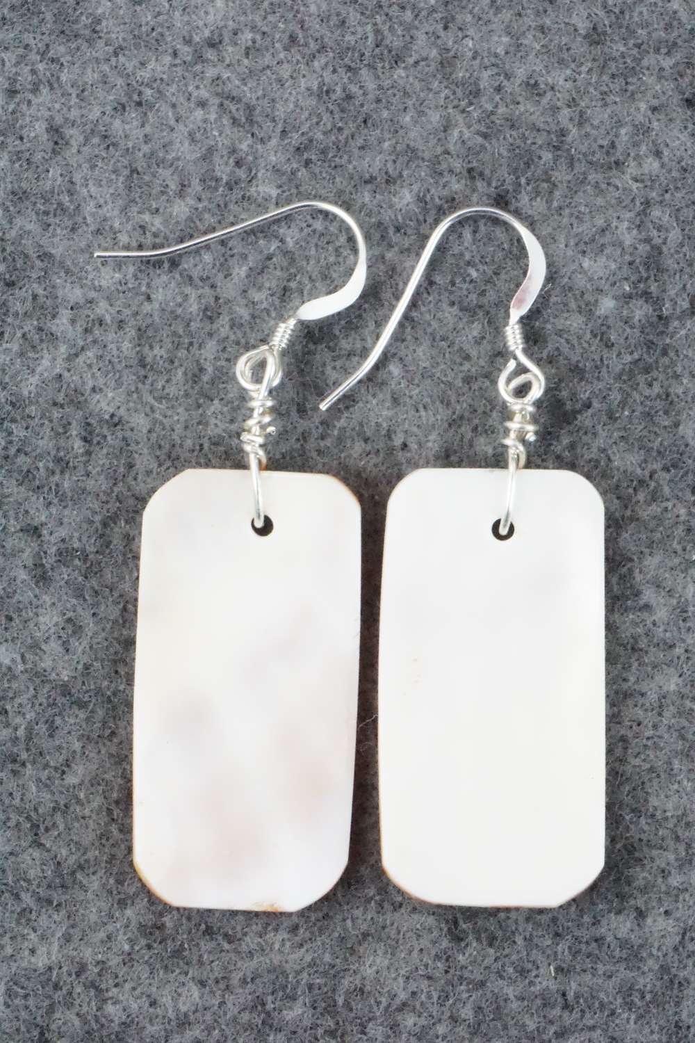 Spiny Oyster & Sterling Silver Earrings - Louise Joe