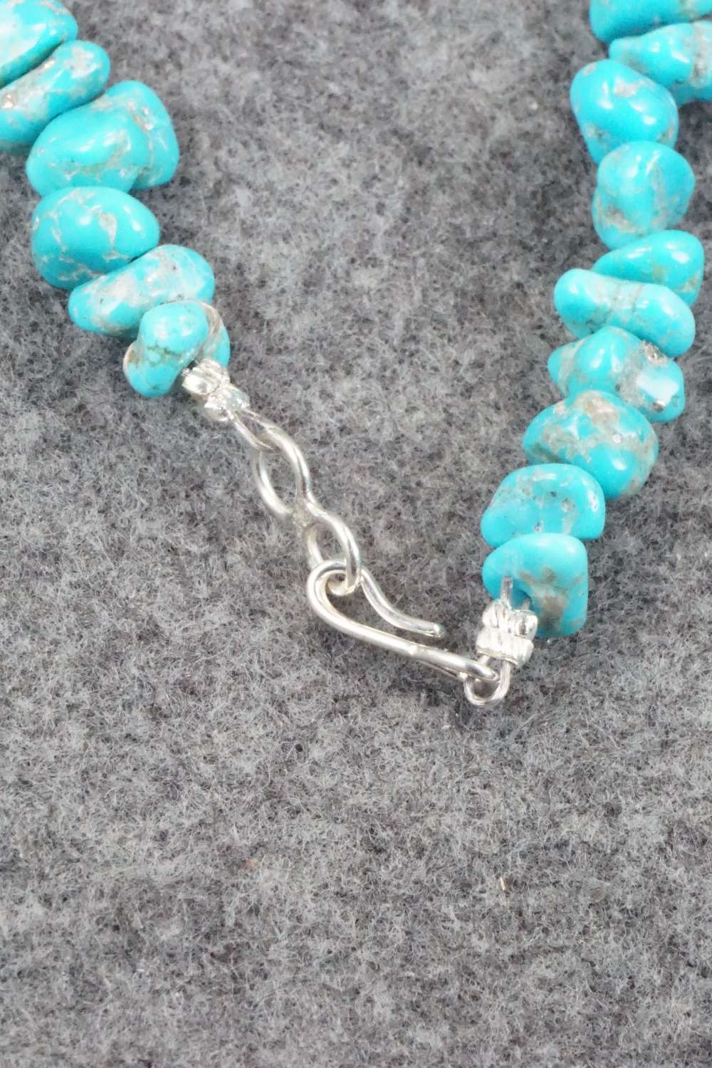 Turquoise & Sterling Silver Necklace - Louise Joe