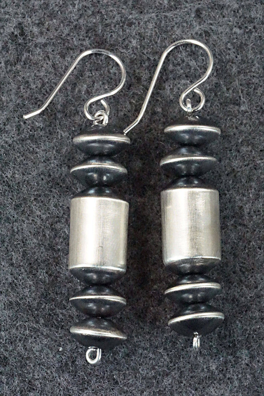 Sterling Silver Navajo Pearl Earrings - Tonisha Haley