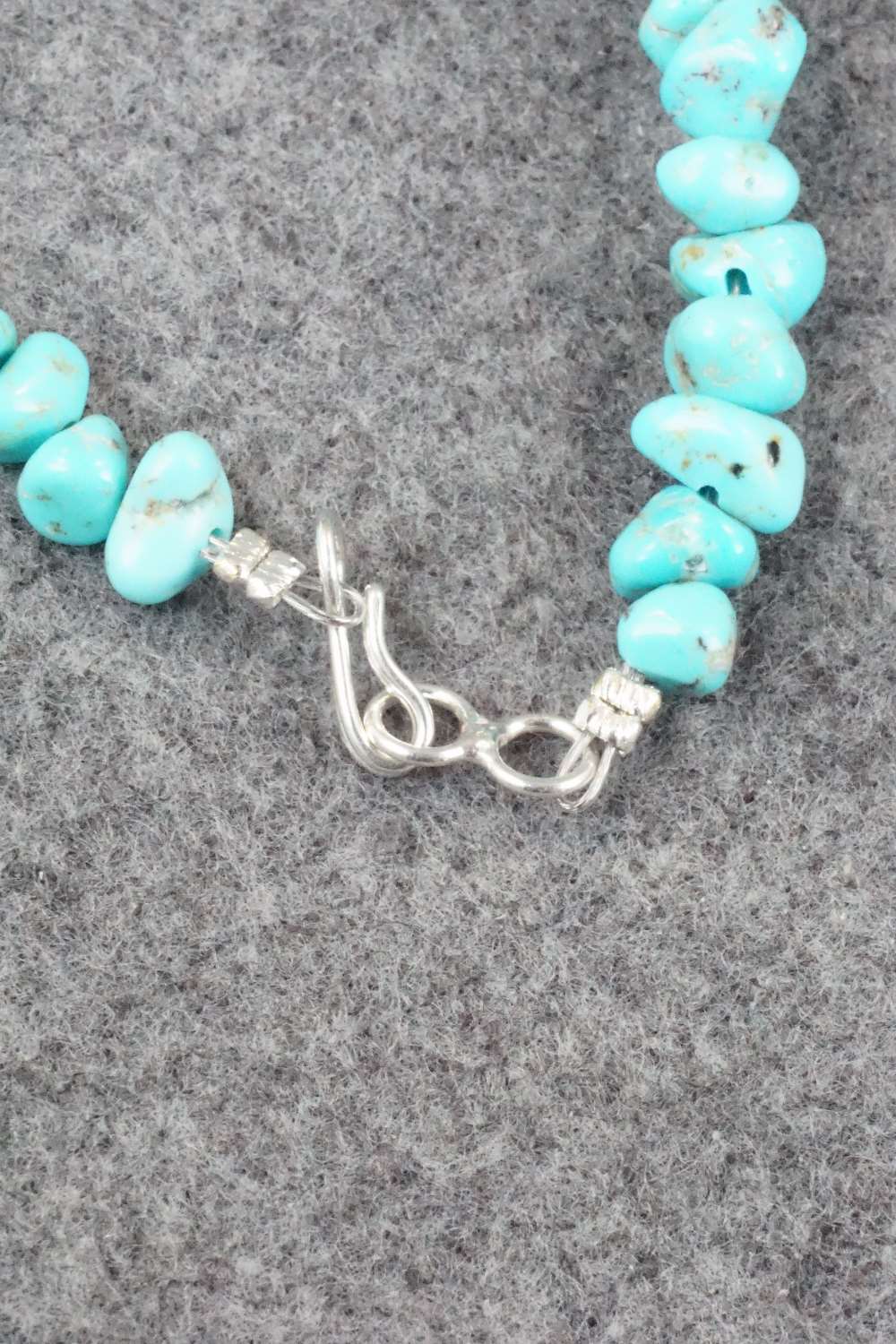 Turquoise & Sterling Silver Necklace - Louise Joe