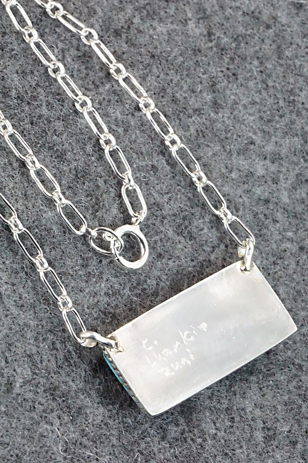 Turquoise & Sterling Silver Necklace - Carey Luarkie