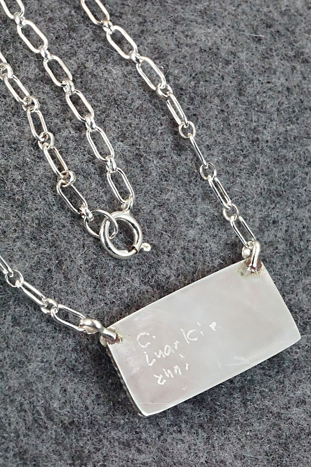 Turquoise & Sterling Silver Necklace - Carey Luarkie