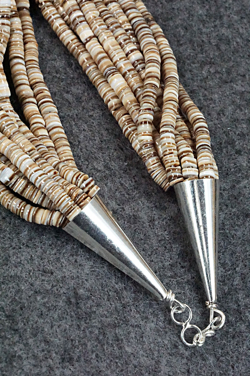 Shell & Sterling Silver Necklace - Ramona Bird