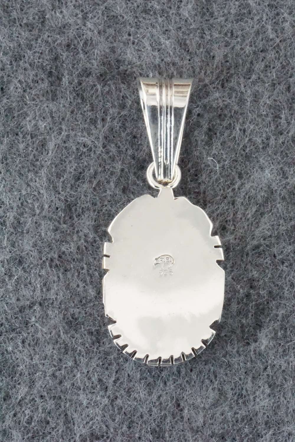 Turquoise & Sterling Silver Pendant - Samuel Yellowhair