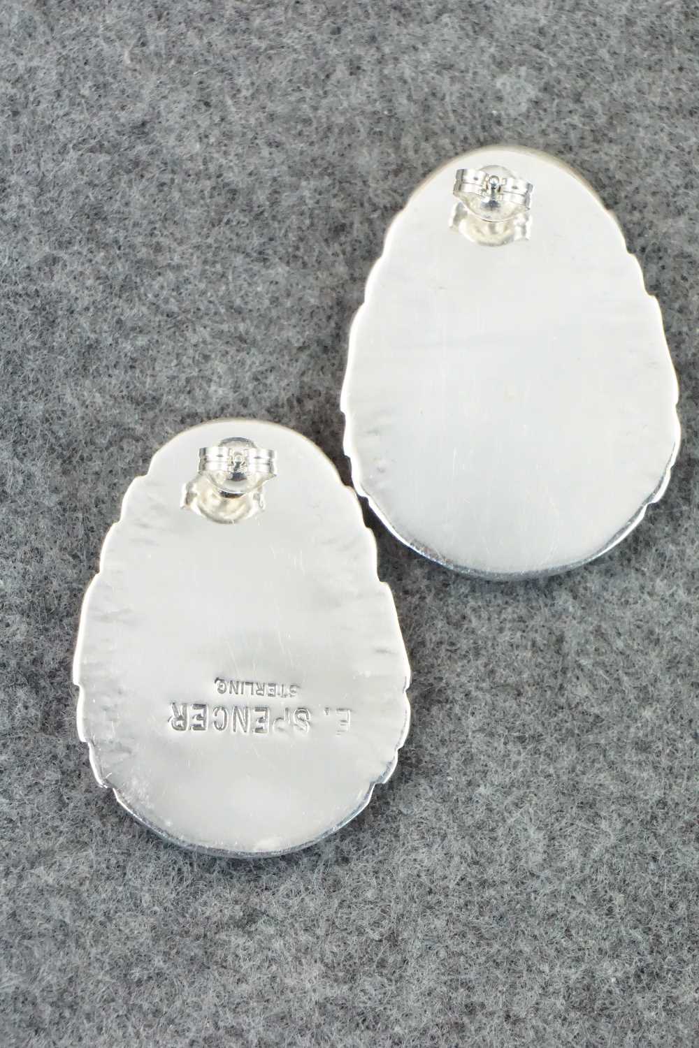 Coral & Sterling Silver Earrings - Evelyn Spencer