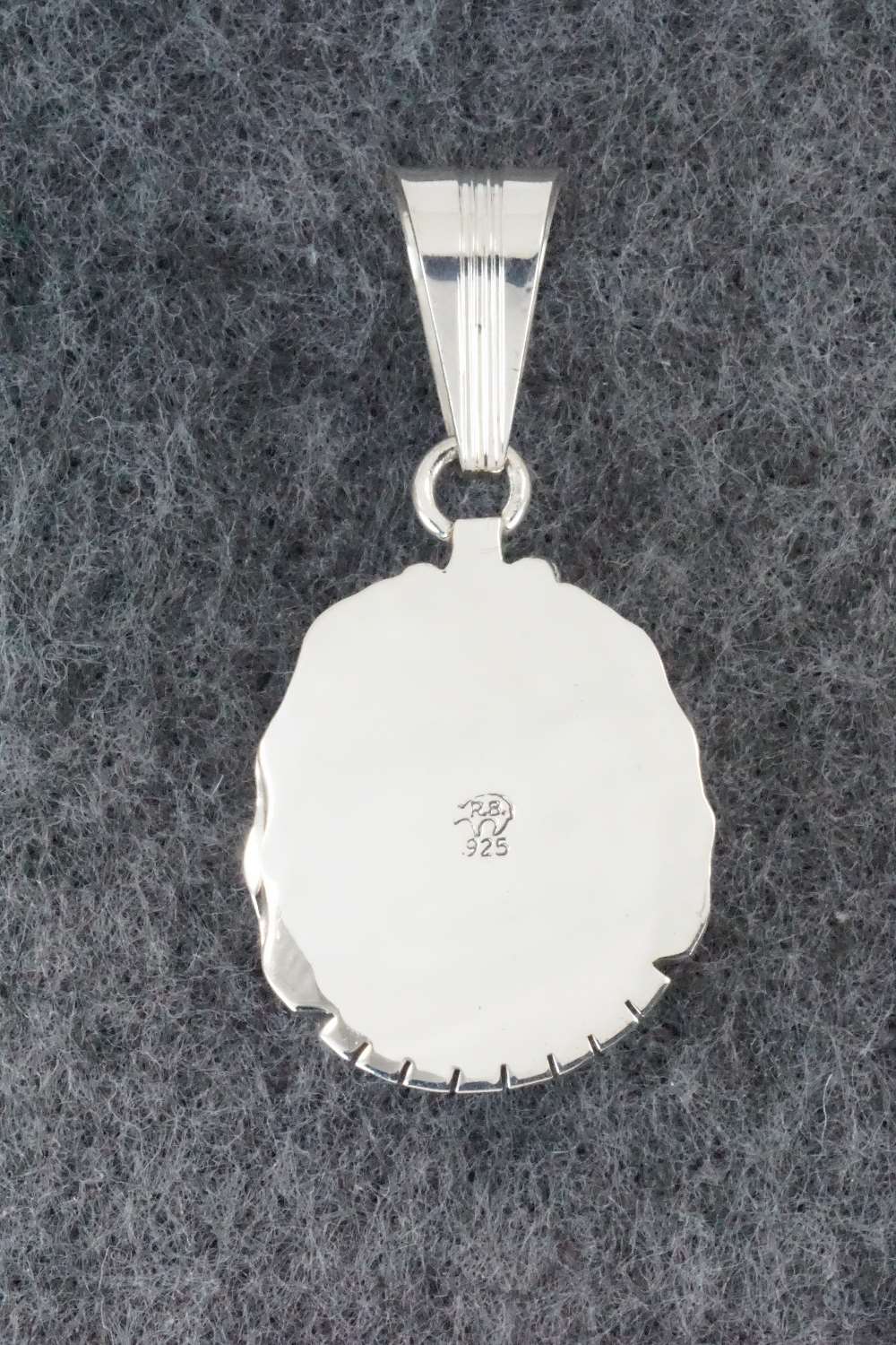 Turquoise & Sterling Silver Pendant - Samuel Yellowhair